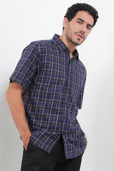 Cardinal Kemeja Lengan Pendek Slim Fit Pria Big Size F6186O02H